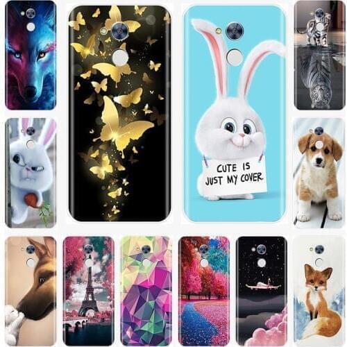 Phone Case For Huawei Honor 6A 6X 6C Pro Soft Silicone TPU Cute Animals Painted Back Cover For Huawei Honor 5C 5X 4C 4X Case