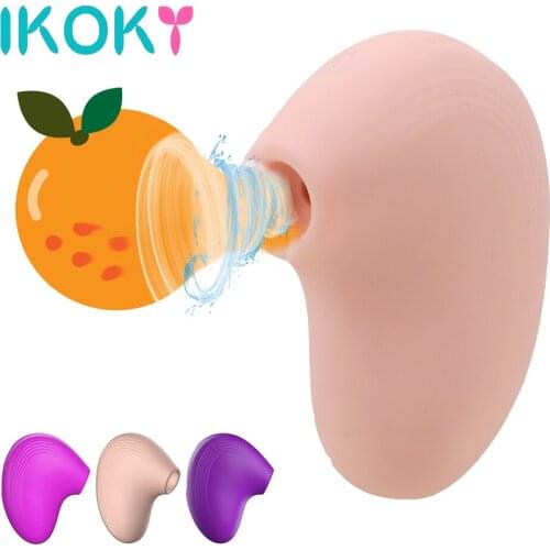 IKOKY 10 Frequency Blowjob Vibrating Clitoral Vacuum Stimulator Clit Vagina Stimulator Nipple Sucking Vibrator Oral Sex