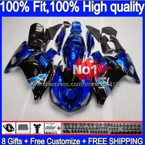 Injection For KAWASAKI ZX-14R ZX14R 12 13 14 15 16 17 87MC.127 ZZR1400 ZX 14R 2012 2013 2014 2015 2016 2017 Blue black Fairing