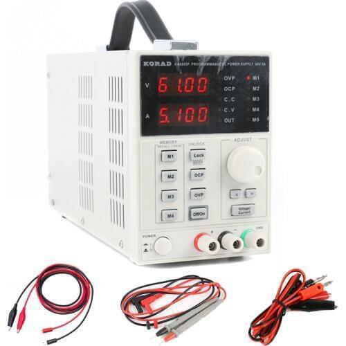 KA6005P Precision Adjustable Programmable DC Power Supply 60V 5A 0.01V 0.001A Digital Low Noise USB RS232 Interface