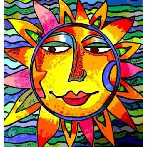 JMINE Div 5D sun colorful Full Diamond Painting cross stitch kits art High Quality Cartoon 3D paint by diamonds
