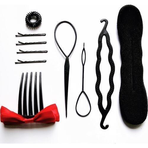Classic Bride Disc Hair Suit Bun Roller Maker Hair Tool Suit Hairdressing Diy Hair Decorate bun Tool styling Accessories tool