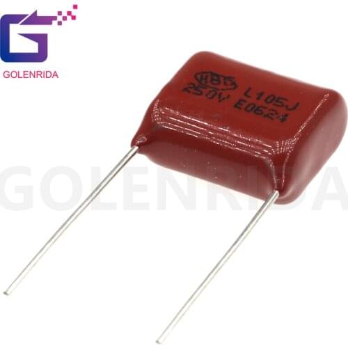 10PCS 250V105J Pitch 15MM 250V 105 1uf CBB 250V105 Polypropylene film capacitor