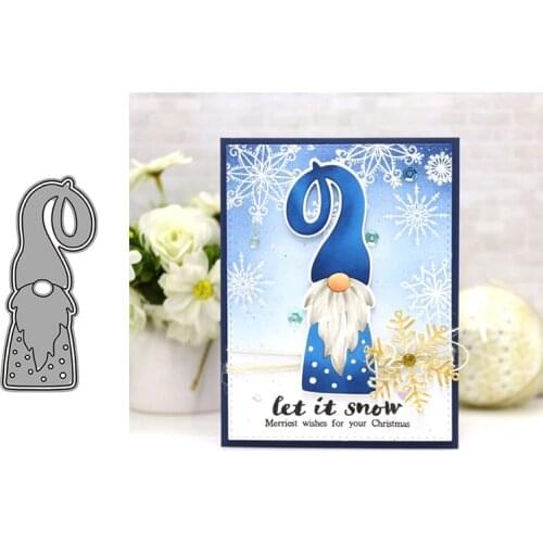 Santa Claus Doll Metal Cutting Dies for Scrapbooking Handmade Tools Mold Cut Stencil New 2021 DIY Card Make Mould Model Craft