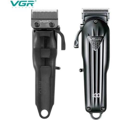 VGR 282 Electric Hair Clipper Rechargeable Professional Personal Care Barber Trimmer For Men Shaver LCD USB Cutting Metal V282