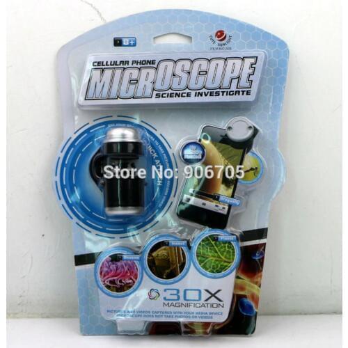 Sky Rocket AppScope Quick Attach 30X Microscope mini microscope science investigate educational Plastic toys for kids