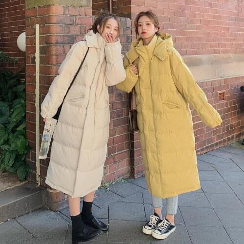 Fashion Winter Woman Jacket Parkas Casual Loose Down Cotton Coat Female Mujer Chaqueta Padded Warm Hooded Long Winter Outwears