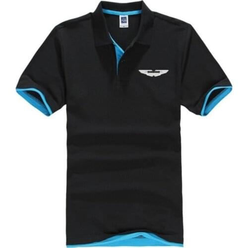 2021 man woman summer high quality short sleeve for Aston Martin polo shirt Double colours cotton Polo Shirts 14 colors N