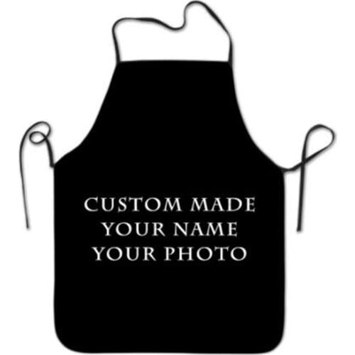 Customize Your Apron Grill Kitchen Chef Apron Professional for BBQ, Baking, Cooking for Men Women 2 Size 68X95cm and 50X75cm
