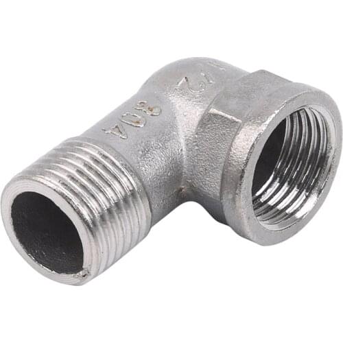 Stainless Steel Female Male Thread Street Elbow 90 Degree Angled Pipe Fitting Connectors High Quality Durable Parts