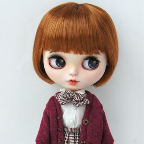 BOBO Doll wigs JD256 10-11inch 26-28 CM Short BOBO Cut SD BJD hair Blyth Synthetic mohair doll wig