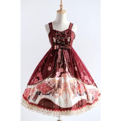 Lolita Dress Printed Sweet Chiffon Lolita JSK Dress