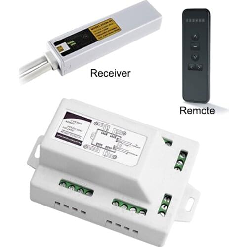 ANYSANE Universal Group Controller Remote Control 433.92mhz Rf 4ch Radio Receiver Relay For Motorized Curtain/Shutter/Blinds