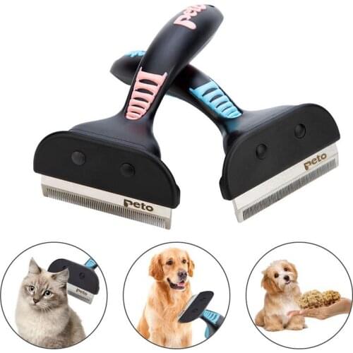 Pet Hair Remover Brush Cat Dog Grooming Comb Hair Finishing Trim Removal Dog Brush Tool Hair Cleaner for Dogs Cats Pet Supplies