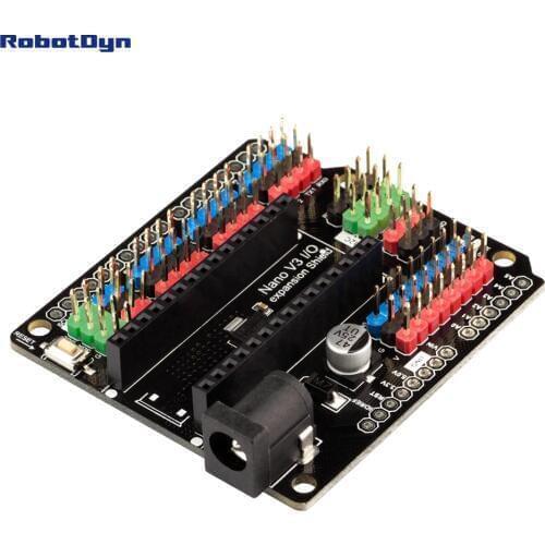 Nano I/O expansion Shield, for Arduino Nano V3 pinout. (Assembled)
