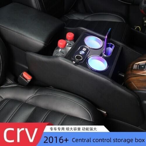 SHITURUI Car Armrest Box Central Store Content Storage Box For Honda - CR-V V RW_ [2016-2020 Universal Auto Styling Accessories