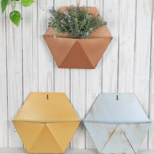 Modern Minimalist Wall Flower Basket Flower Pot Wall Hanging Flower Suitable for Garden Porch Home Back to Natures