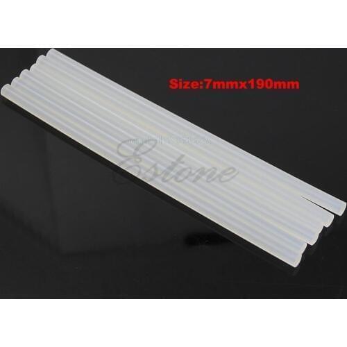 Hot Melt Glue Sticks 6Pcs 7mm Hot Melt Glue Sticks For Electric Glue Gun Craft Album Repair M216 HOT SALE