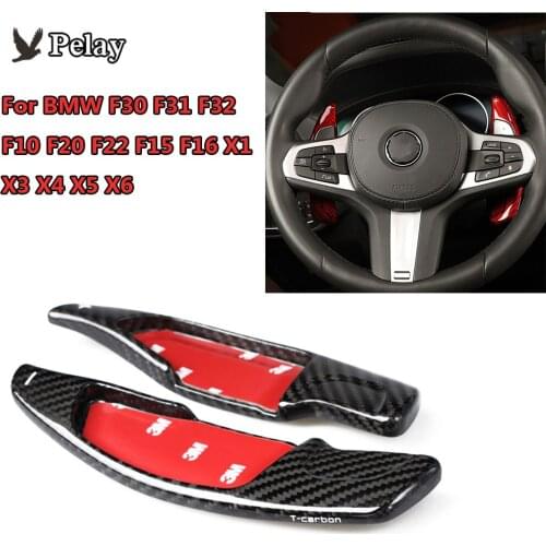 For BMW F30 F31 F32 F10 F20 F22 F15 F16 X1 X3 X4 X5 X6 Carbon Fiber Steering Wheel Paddle Shifter Gear Shift Shifter Extension