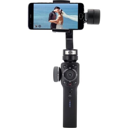 In stock Zhiyun Smooth 4 Stabilizer for smart phone with 3 axis handheld vlog pocket foldable gimbal estabilizador
