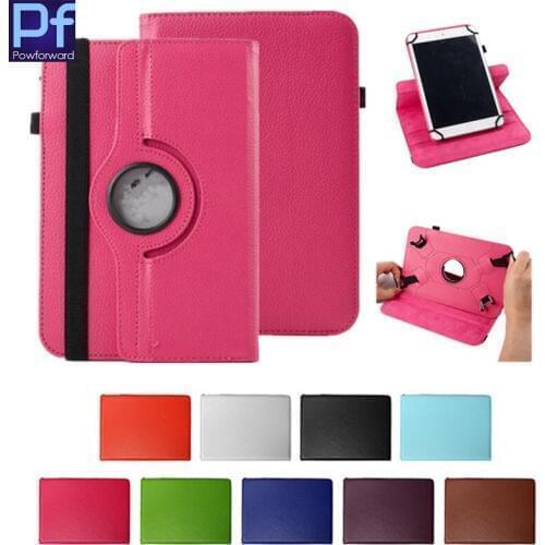 360 Degree Rotating for Alcatel One Touch POP 8/PIXI 8/POP 8S 8 inch Tablet Universal PU Leather Stand Case Free Pen