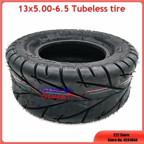 High Quality 13x5.00-6.5 Tubeless Tyre Vacuum Tire for 13 Inch Motorcycle FLJ K6 Electric Scooter Wheel Accessories