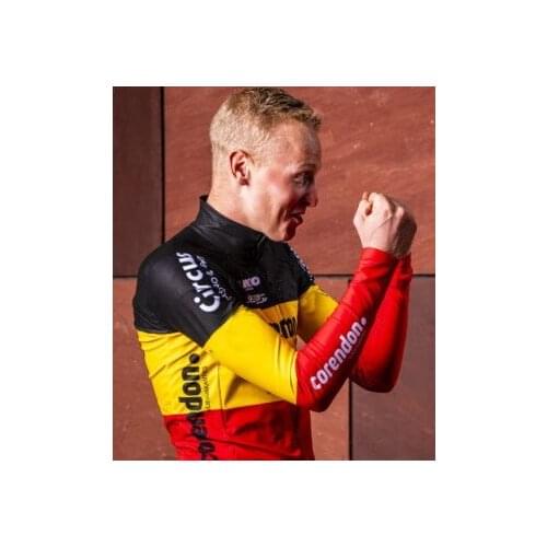 Winter Fleece Thermal Only Cycling Jerseys 2019 CORENDON-CIRCUS TEAM Belgium Long Sleeve Men Bike Wear Cycling Clothing