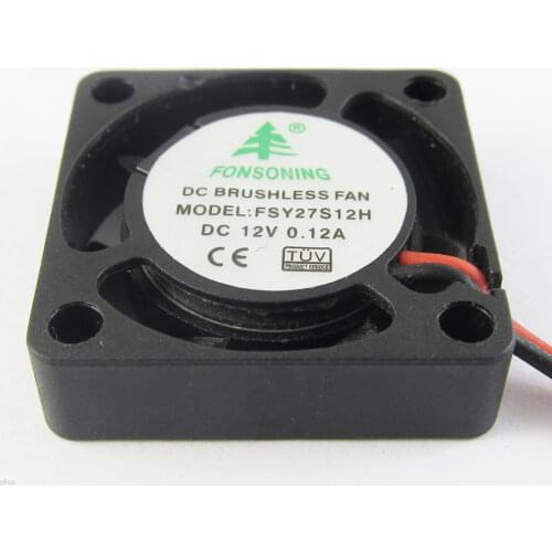 1pc Mini Brushless DC Cooling Fan 25x25x7mm 25mm 2507 12V 0.12A 7 blades 2pin