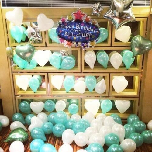 35pcs/lot 12 inch 2.8g good quality Pearl balloon Metallic globos blue pink golden balloon helium globos wholesale