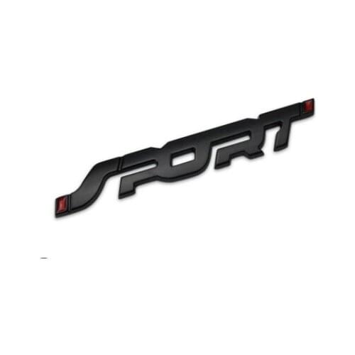 3D Black Metal Sport Racing Logo Car Trunk Tailgate Emblem Badge Decals Sticker Car Accessories