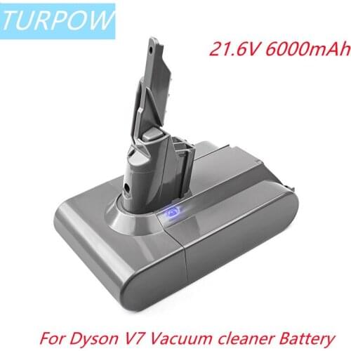 Turpow 6000mAh Battery For Dyson V7 vacuum cleaner 6000mAh Vacuum cleaner Battery For DYSON V7 Trigger V7 series V7 Range