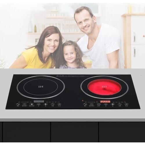 Household Double Induction Cooker Kitchen Embedded Electric Ceramic Stove Smart Electric Cooking Stove