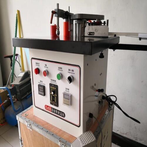 Woodworking Edge Banding Machine Manual Edge Bander Double Gluing Adjustable Speed