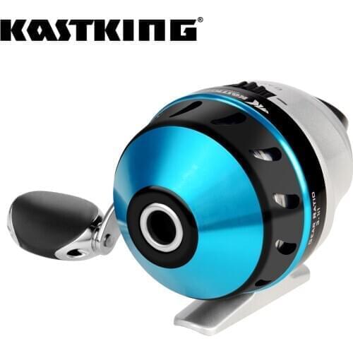 KastKing Cadet Spincast Fishing Reel 3.1:1 Gear Ratio Trouble-Free Push-Button Bait Casting Design with 100m 10LB Nylon Line