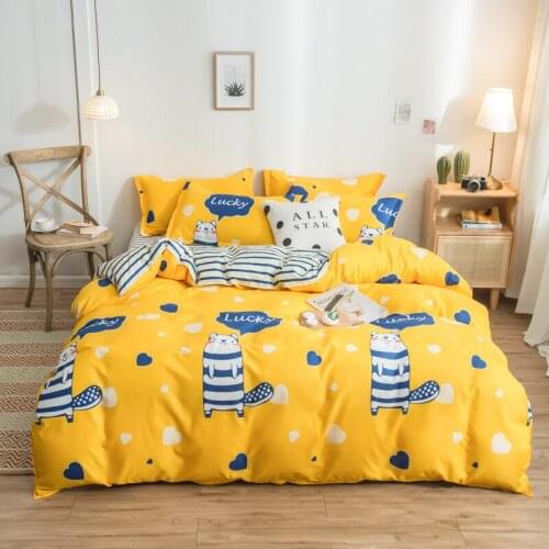 2021New bed set bedding king size bedding set cute bed sheets black and white bedding set beauty and the beast bedding