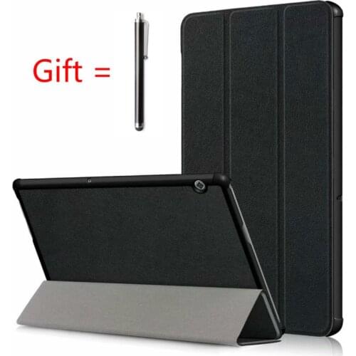Magnet Leather Cover Case For Huawei MediaPad T3 10 AGS-L09 AGS-L03 9.6"Tablet Case Slim Folding Cover Honor Play Pad 2 9.6"Case