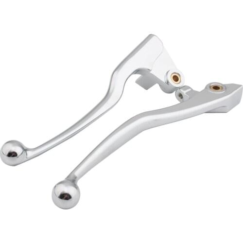 Motorcycle Chrome Brake Clutch Levers Aluminum Handlebar Brake Clutch Levers Accessories For Yamaha XVS400 XVS650