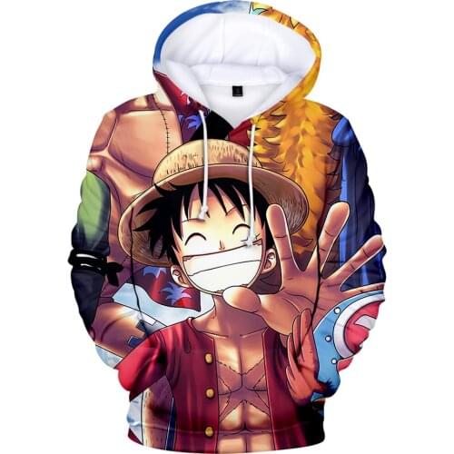 Classic Anime one piece 3D Print Hoodie Mens Spring Fall Winter Harajuku Long Sleeve Hooded Sweatshirt Hip Hop Boys/girls Coat