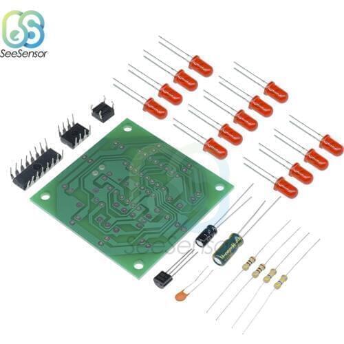 Lucky Rotary Suite Electronic Components Kits Module CD4017 NE555 LED Light Production Parts and Accessory Electronic DIY Kit