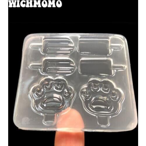 New 1PCS Cats Claws Cream Charms Craft DIY Transparent UV Resin Liquid Silicone Combination Molds for Necklace Making Jewelry