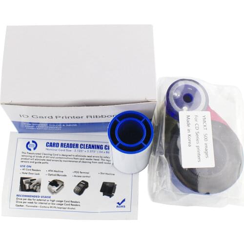 New 535000-003 YMCKT Color Ribbon Kit For Datacard CP60 CP80 Card Printer 500 Images
