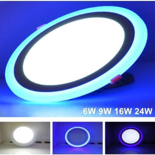 New Design Round LED Panel Downlight 6W 9W 16W 24W 3 Model LED Panel Lights AC85-265V Recessed Ceiling Painel Lights CE ROHS