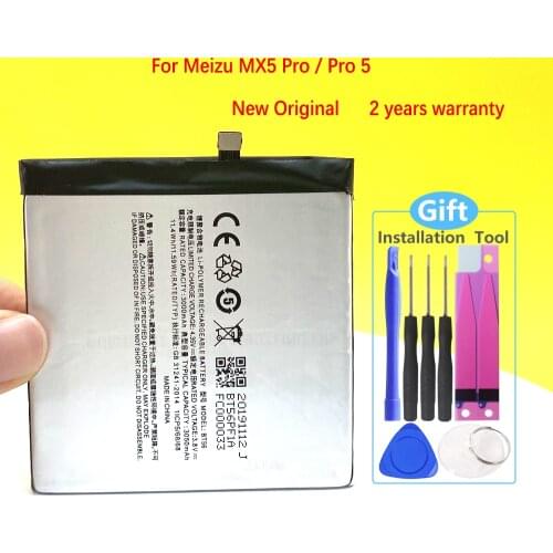 New Original 3050mAh Battery For Meizu MX5 Pro / Pro 5 Pro5 BT56 Smart Mobile Phone High Quality In Stock With Tracking Number
