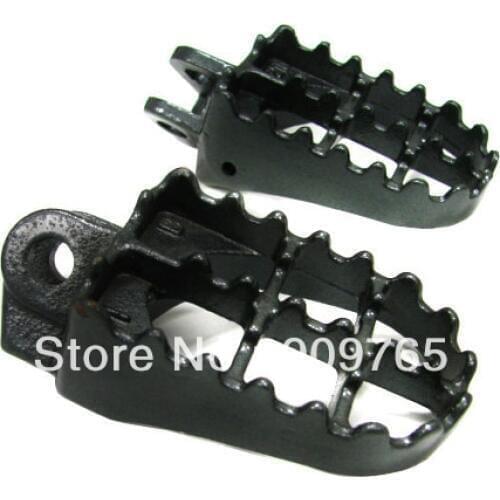 STEEL FOOT PEGS FOOTPEGS for Kawasaki 03-07 KLX 400/Suzuki 90-02 RM 125 250/00-07 DRZ 400 DR-Z