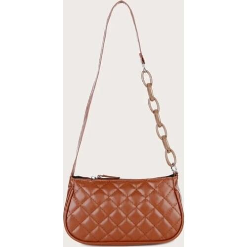 Messenger Handbags Retro Plaid Pattern 2021 Women Shoulder Bags Flap New PU Leather Casual Solid Crossbody Bags for Women Bolsas