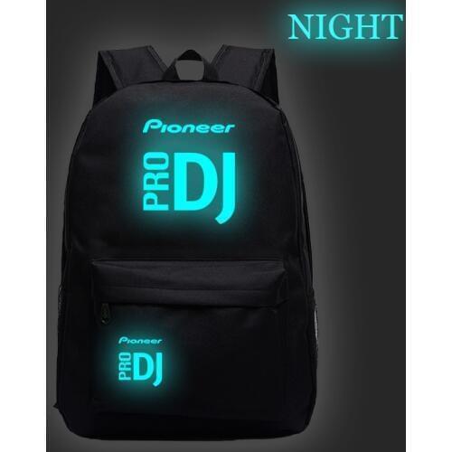 Hot Sale Pioneer Pro Dj Luminous School Rucksack Men Women Boys Girls School Bag New Pattern Laptop Backpack Mochila