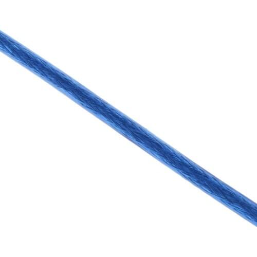 High Speed Transparent Blue USB 2.0 Printer Cable Type A Male to Type B Male Dual Shielding for 0.3m, 1m, 1.5m, 3m
