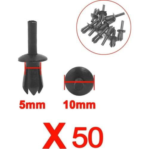 50PCS 5mm Wheel Arch Lining Expanding Rivet Clip Push-Type Bumper Retainer Clip Rivet Fastener For BMW Fastener Dropshipping New