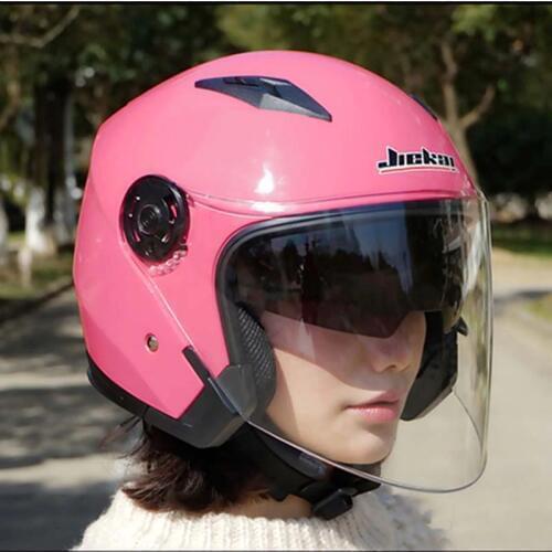 Dual lens women pink motorcycle helmet JIEKAI JK512 electric bicycle motorbike helmets Seasons of ABS10 Colors