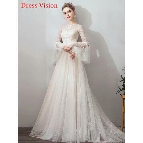 Wedding Dress Свадебные платья Novia Vestido Longue Wedding Party Dress Tulle Robe De Soiree Elegant Floor-Length Lace-Up